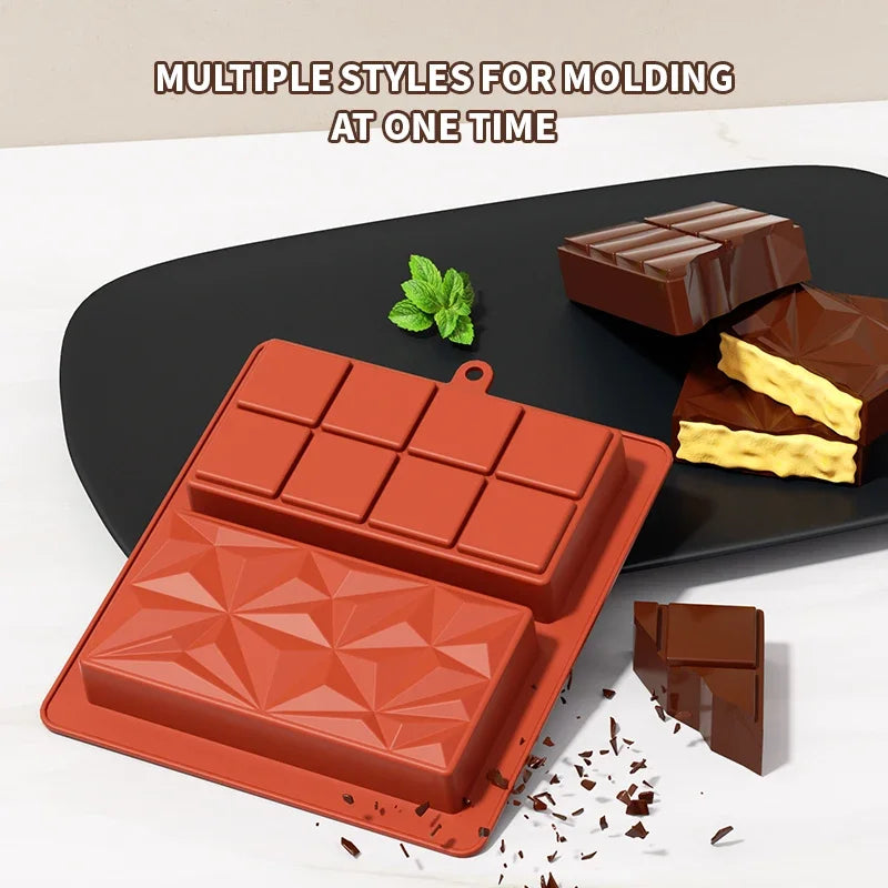 Chocolate Bar Mold Deep Dubai Pistachio Silicone Thick Stuffed Large Qme