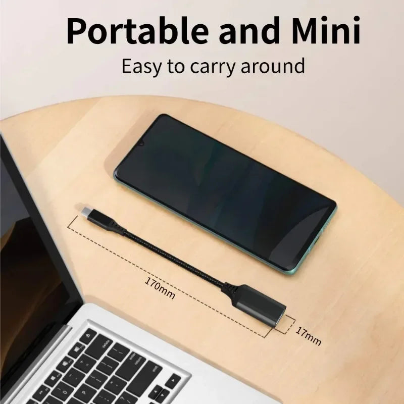 OTG Type C Cable Adapter USB to Type C Adapter Connector for Xiaomi Samsung S20 Huawei OTG Data Cable Converter for MacBook Pro Qme