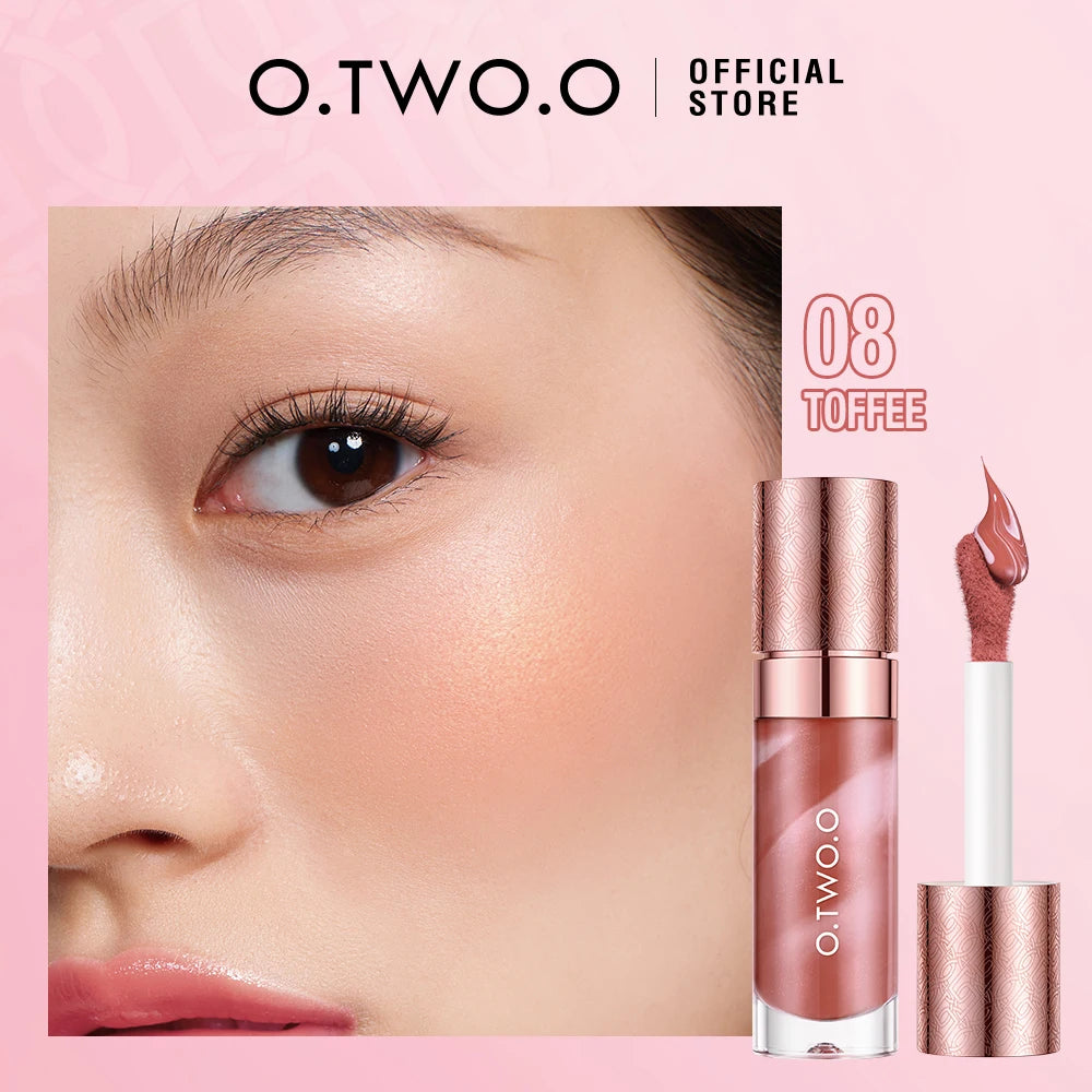 O TWO Liquid Blush Face Blusher Moisturizing Long Lasting Natural Qme 08 Toffee China Mainland
