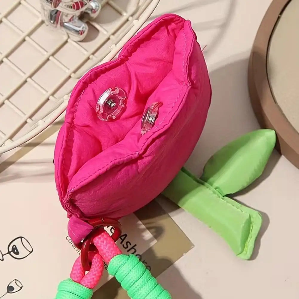 Tulip Shape Bluetooth Storage Bags Coin Purse Earphone Cases Small Qme