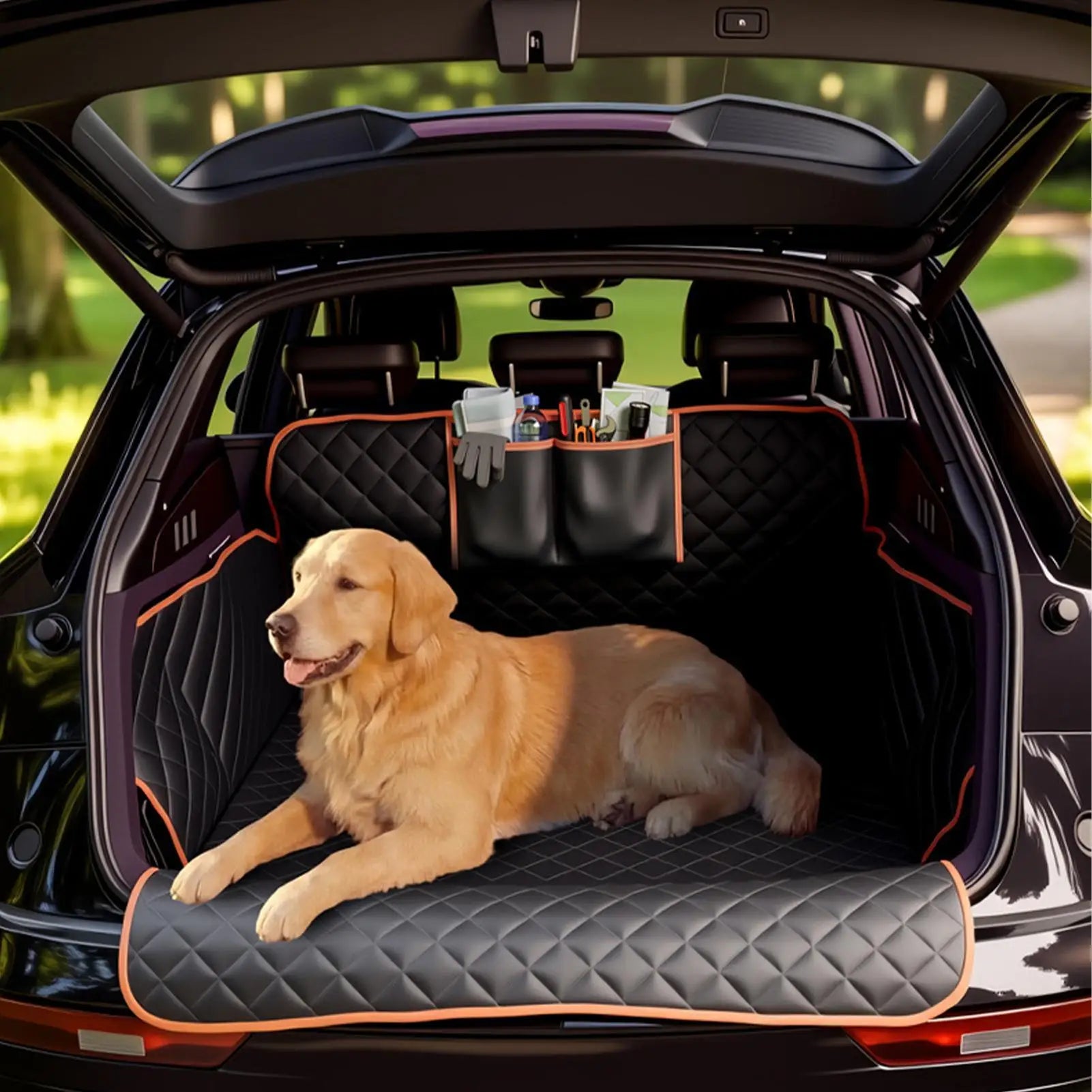 Dog Car Seat Cover 169x175cm Waterproof Anti-slip Universal Back Qme