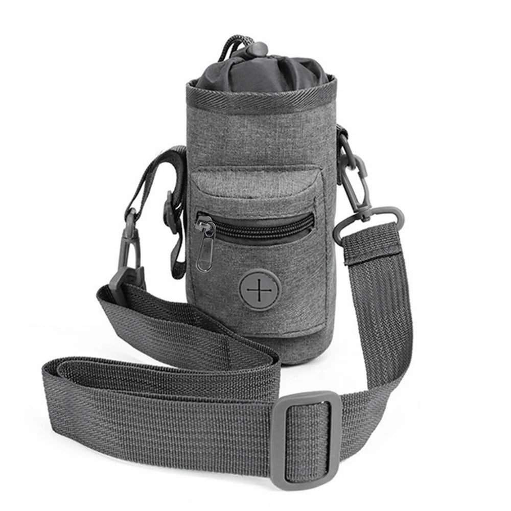 Portable Dog Training Pouch Bag Dog Training Treats Food Pouches, Fanny Pack Treat Holder Dog Treat Bags Toys Or Pet Qme Dark gray