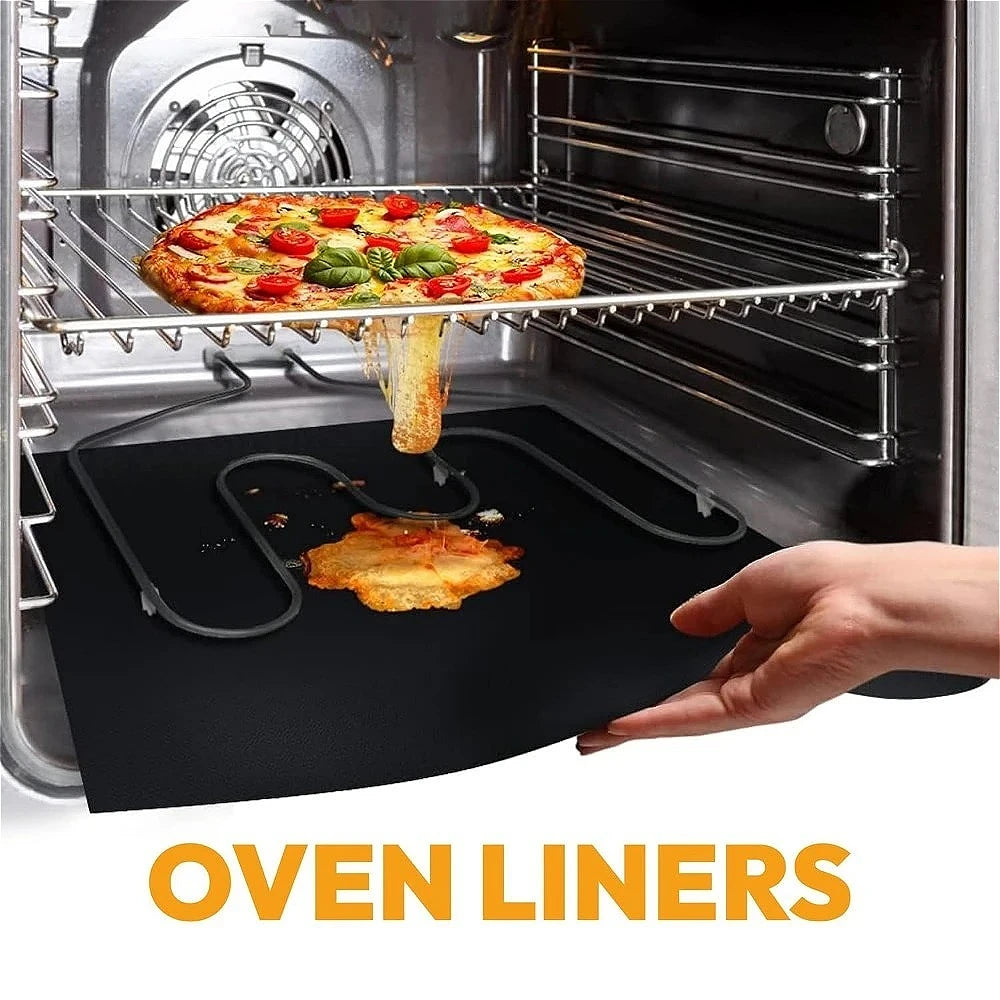 Heat Resistant Reusable Oven Liners Non Stick Anti Dirt Pad BBQ Grill Mat Kitchen Accessory For Baking Barbecue Use Qme
