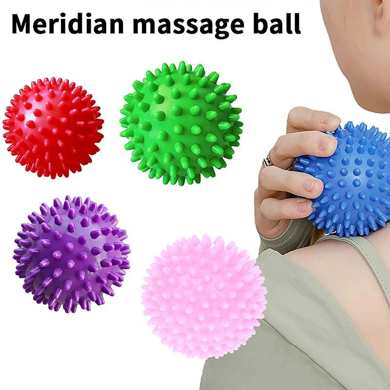 Massage Spiky Ball Yoga Training Muscle Discomfort Stress Massager Qme