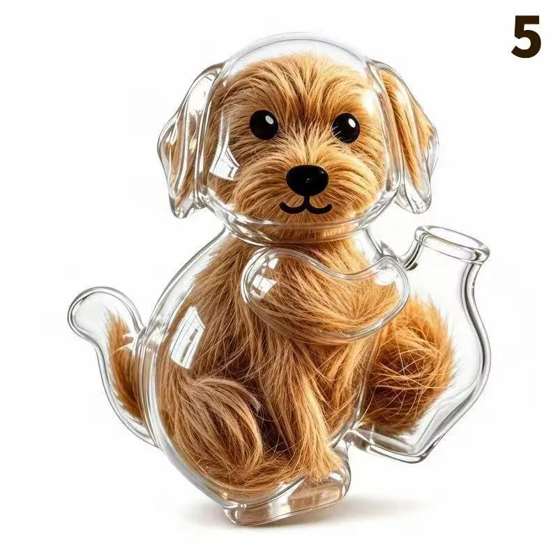 Transparent Cat Hair Storage Refrigerator Magnets Pet Fur Keepsake Qme 5