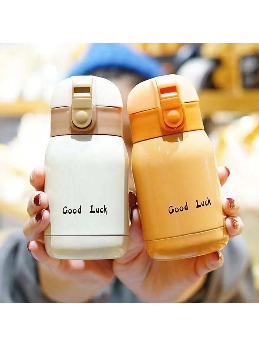 200 Lucky Mini Vacuum Cup Stainless Steel Bottle Cold Beverages Qme