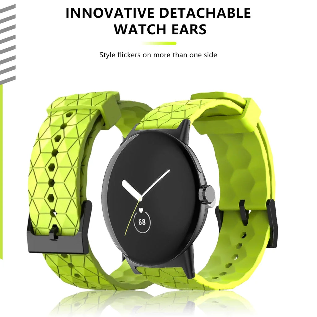 Silicone Strap for Google Pixel Watch 2 Watch Strap Bracelet correa Replacement for Google Pixel Watch 1 41mm Sport Band Qme