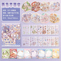 TIANZI 24/96 Pcs 3D Cartoon Landscape Sticker Book DIY Scrapbooking Aesthetic Stationery Stress Relief for Students Qme D-24 Pcs