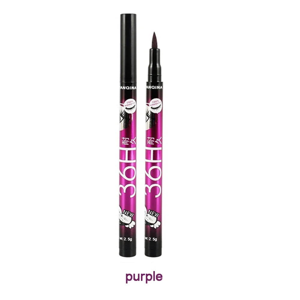 5 style of black liquid eyeliner shade brown make up eye liner pencil color eyeliner waterproof eyeliner eyes makeup stencil Qme pruple