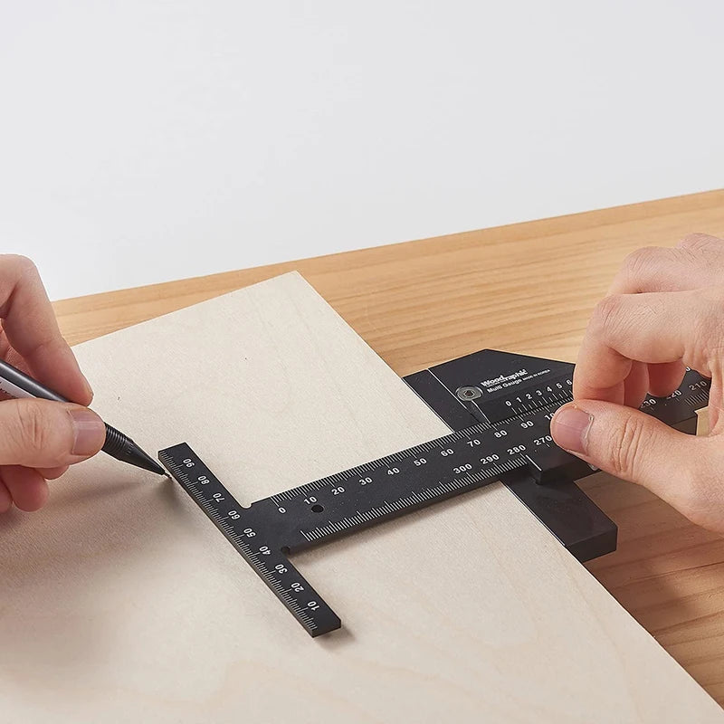 Multi Woodworking Sliding Gauge Aluminum Alloy Scribe Ruler Depth Qme
