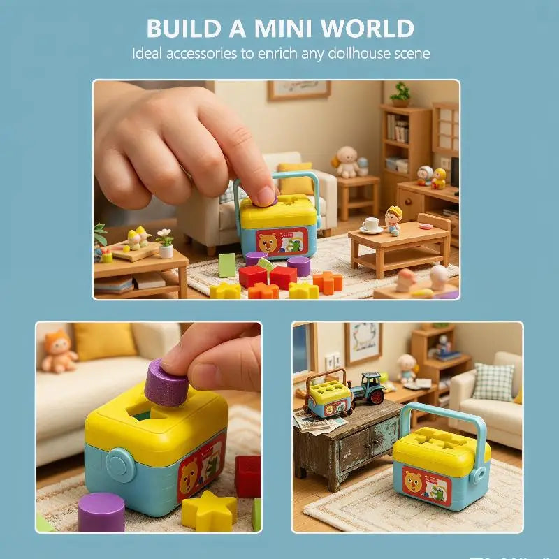 Doll House Nursery Decoration Photography Prop Miniature Shape Qme