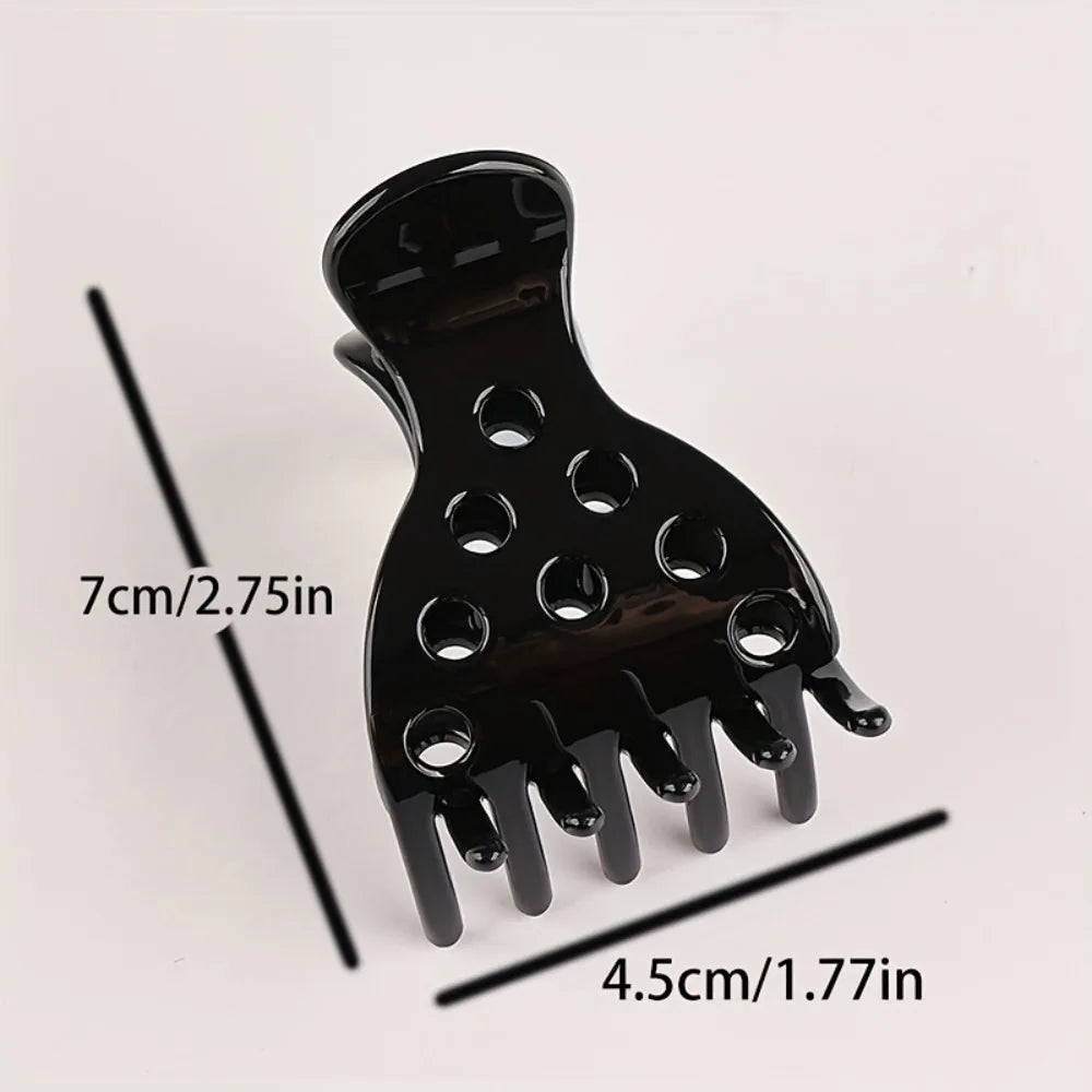 Matte & Glossy Hair Claw Clips, Hollow Out Non-slip Jaw Clips For Curly Thick Hair, Women's Hair Accessories Qme