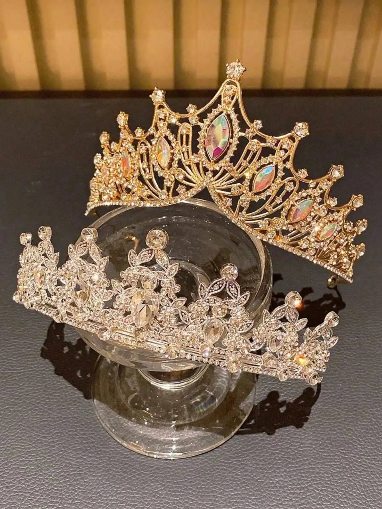 Bridal Hair Crown 1pcSet Luxury Wedding Accessories Bride Multicolor Qme
