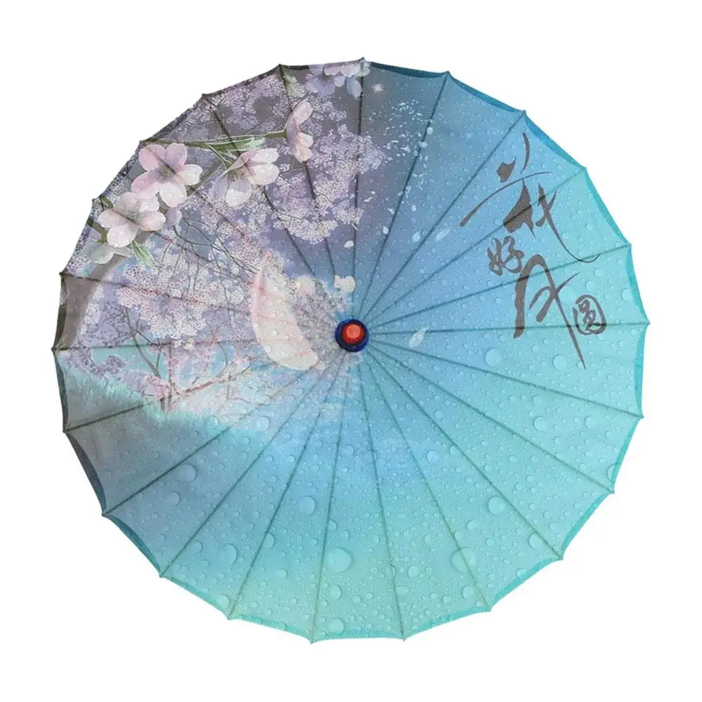 Decorative Umbrella Elegant Chinese Silk Cosplay Decoration Parasol Qme 4 China Mainland Solid Wood|24K