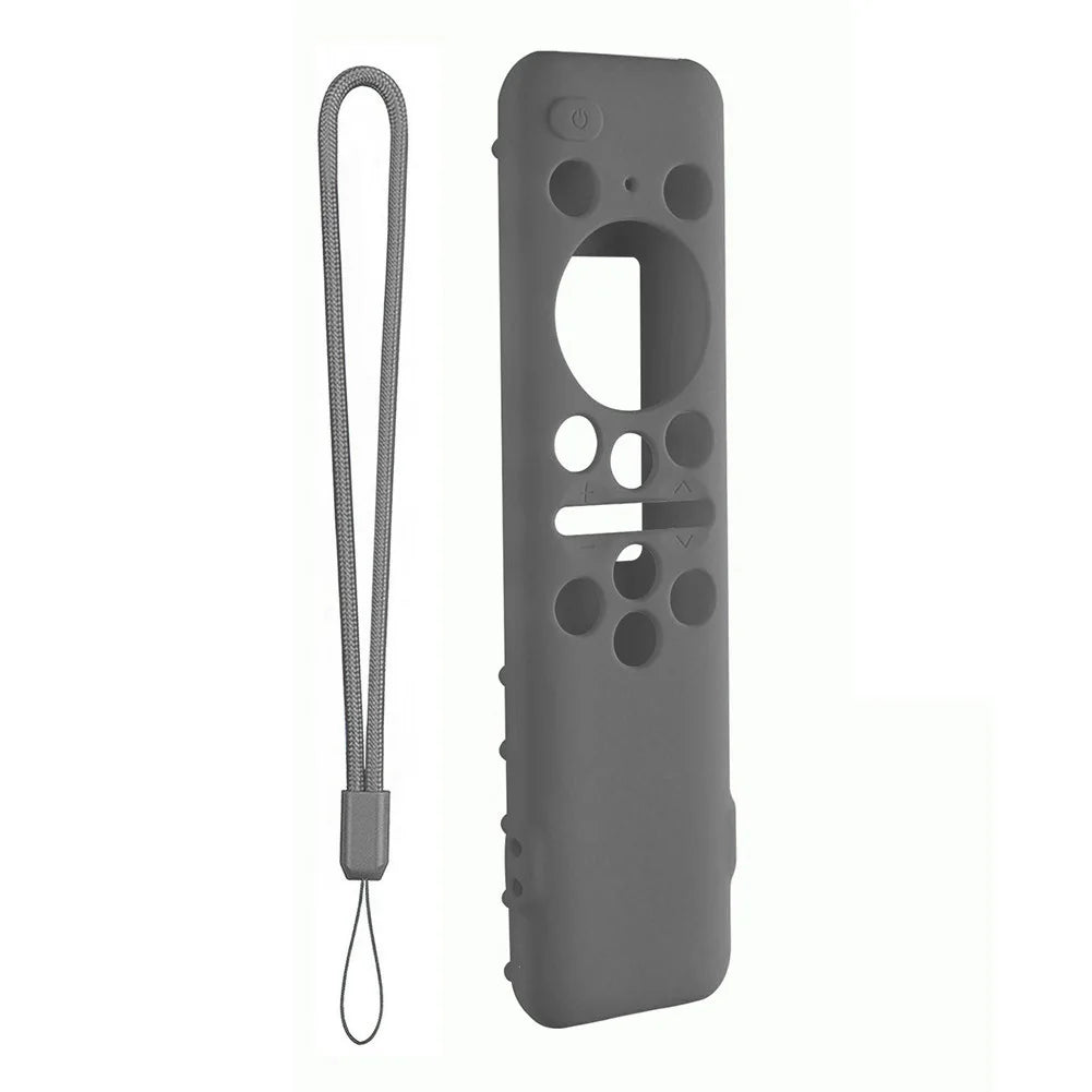 Protective Cover BN59-01432A 01432B Remote Control Covers with Lanyard Shockproof Anti-Slip for Samsung 8K Neo QLED HDR Smart TV Qme Dark Grey