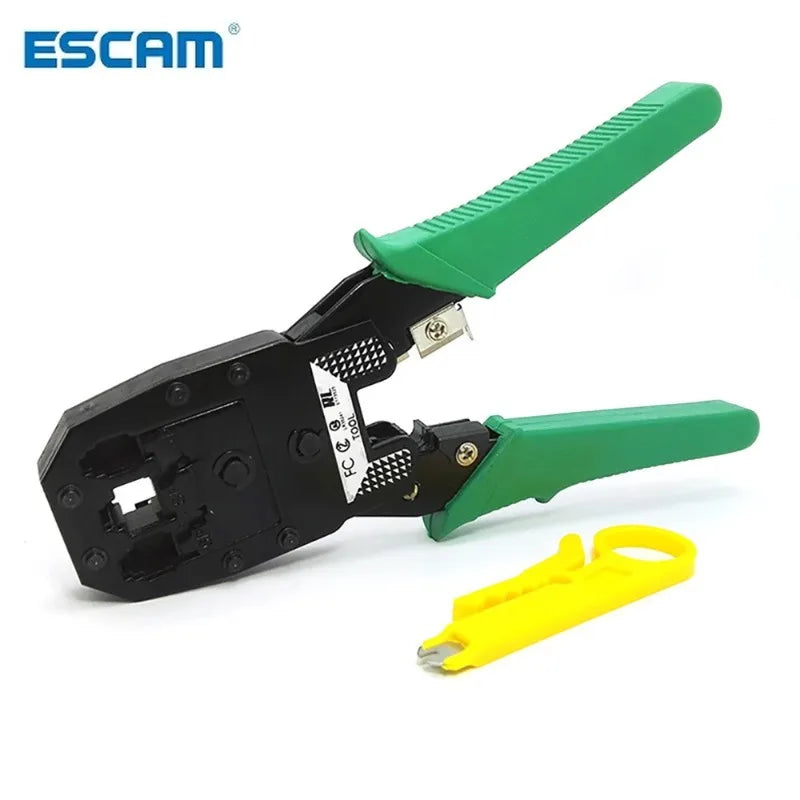 Crimping Cable Cutter Tools Pliers Multifunction Basic Network Cable Maker RJ12 RJ11 RJ45 cat5 cat6 8p8c 6P 4P Cable Stripper Qme 2pcs