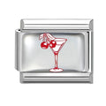 New Y2K Red Series Colorful Love Heart Gift Sun Star Italian Charm Link fit 9mm Stainless Steel Jewelry DIY Making Bracelet Gift Qme Style 41