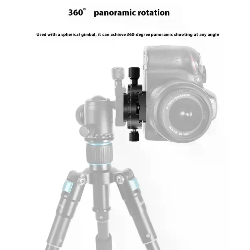 QJ-08 QJ-08S 360 Panoramic Rotating Quick Release Plate Clamp Tripod Qme