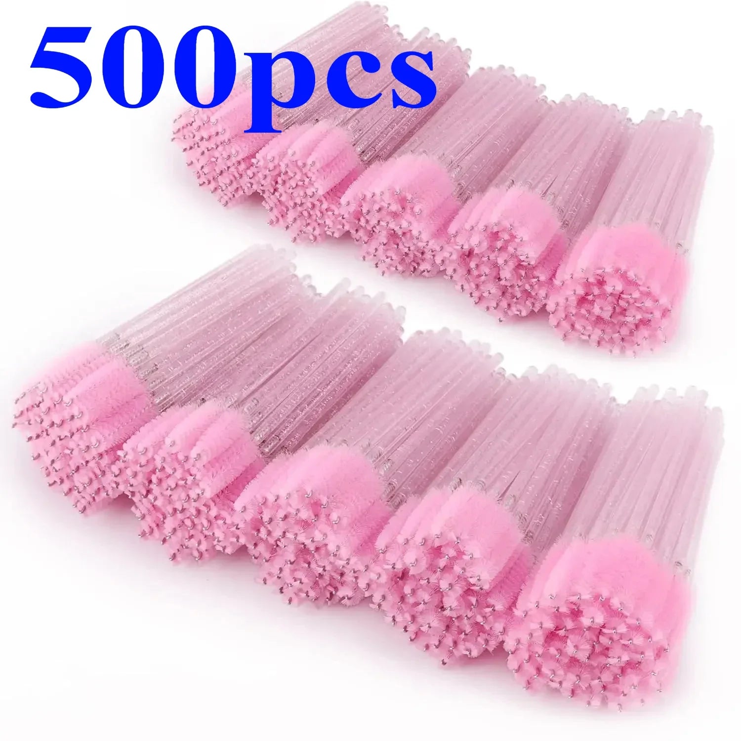 Wholesale 100/500/1000pcs Spoolies for Eyebrow Beauty Tools Eye Lash Extension Colorful Disposable Mascara Wands Eyelash Brush Qme Pink 500pcs