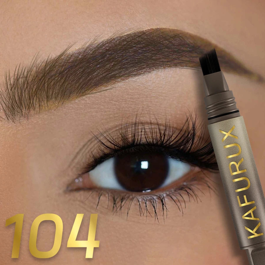 3D Dye Eyebrow Pencil Hairling Anti-smudge Waterproof Long Lasting Qme 104