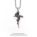 Hot Selling Vintage Punk Cross Pendant Necklace - Unique Hip Hop Chain for Women Qme X312