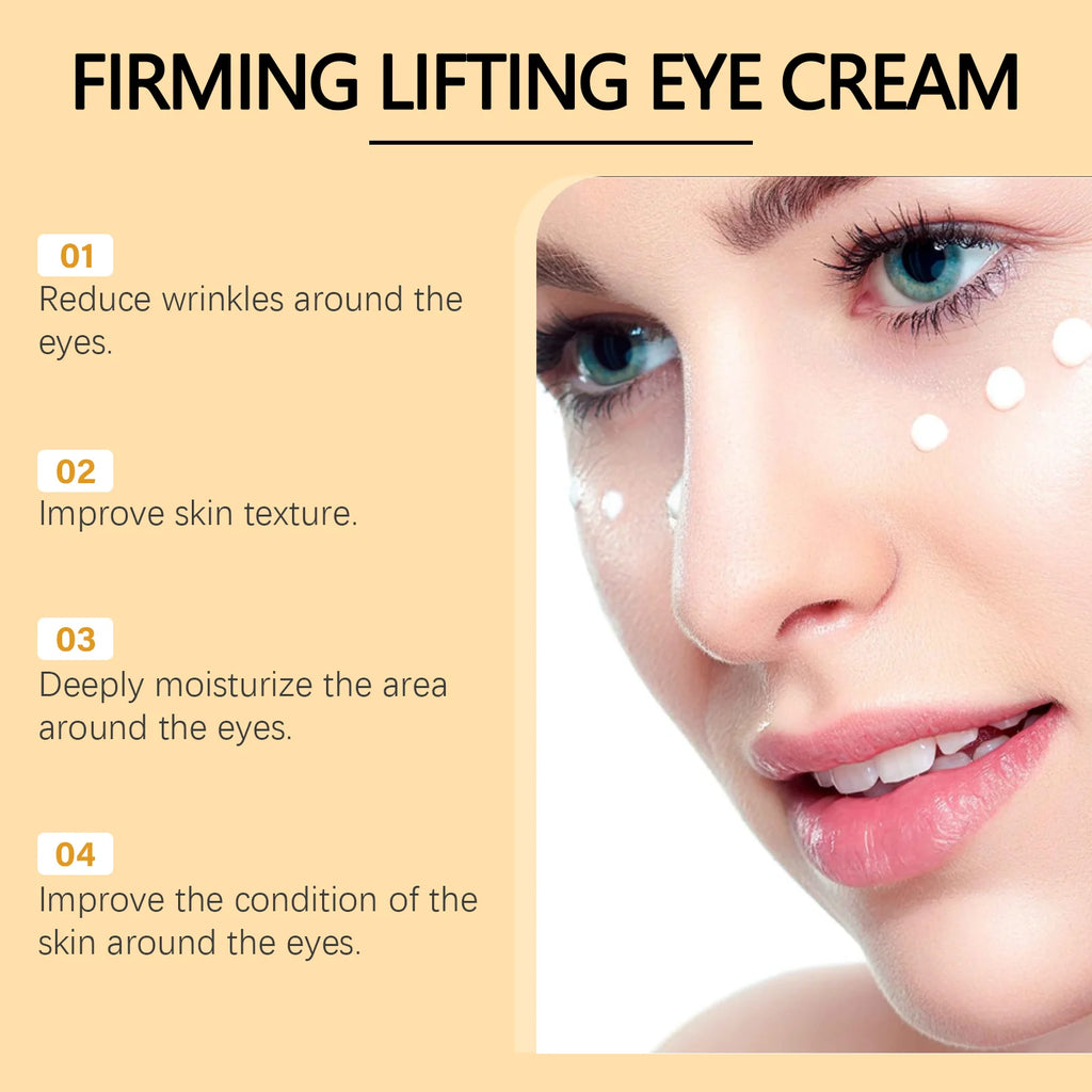 Eye Cream Care Firming Anti-Wrinkle Retinol Under Eye Lightening Dark Circles Eye Bags Removal Anti Puffiness Anti-Aging Qme