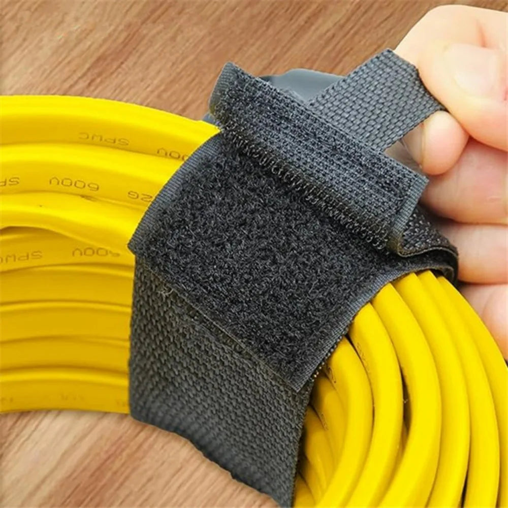 Portable Heavy-Duty Hook Storage Straps Wire Harness Device Cable Storage Storage Tape Suitable for Garden Hose Cables Storage Qme