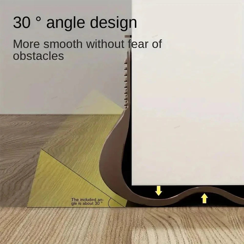 1-4pcs Door Bottom Sealing Strip PVC Soundproofing Wind and Dust Proof Weather Stripping Easy Installation Removable Strip Qme