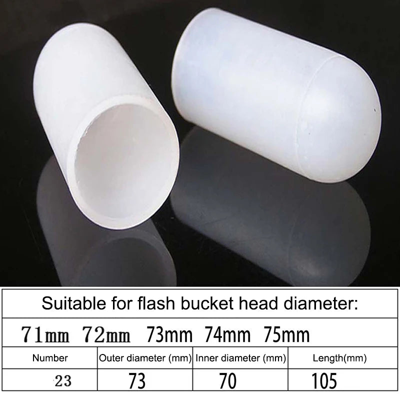 2Pcs Silicone Elastic Flashlight Lampshade For SP31 SP35 IF22A C8G IF25A SP36 S2 C8 EA01 TS21 Q8 14-75MM Torch Qme 71 75mm
