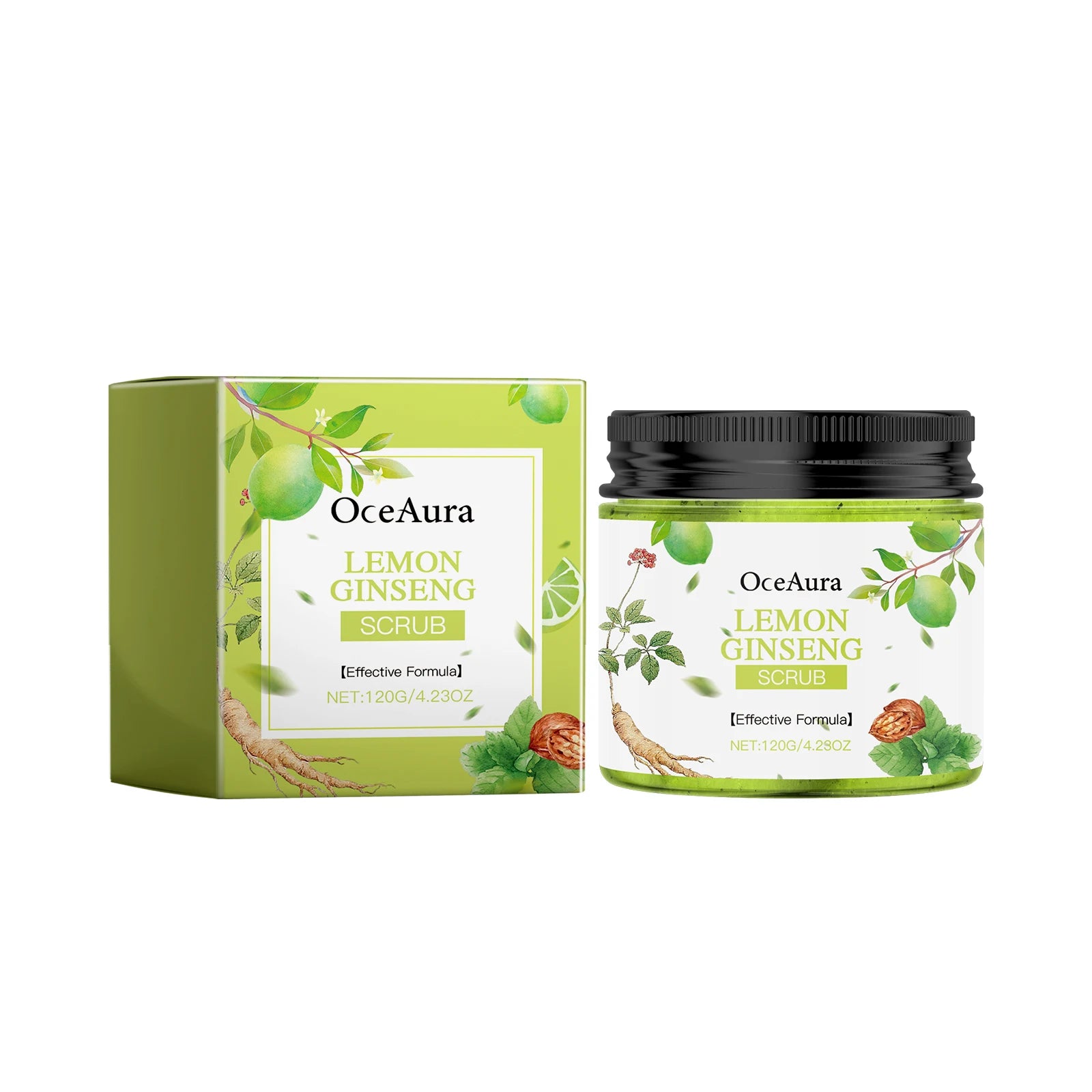 Body Scrub Cream for Bath Shower Deep Cleaning Whitening Exfoliating Removal Melanin Repair Brighten Moisturizing No Tight Qme Lemon