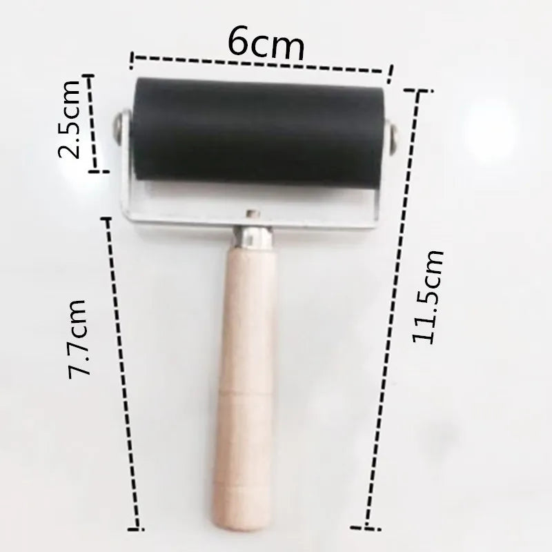 Professional Rubber Roller Brayer Ink Painting Printmaking Art Qme