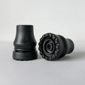 2pcs 19mm rubber cane tips | Lock ring design, easy-to-install replacement cane tips suitable for most canes and walkers Qme 2pcs 19mm