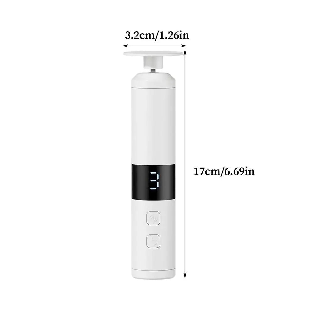 Electric Foot File Polisher Machine Dead Skin Remover Callus Foot Grinding Trimmer Foot Care Tool Scrubber Foot Grinder Qme CN White
