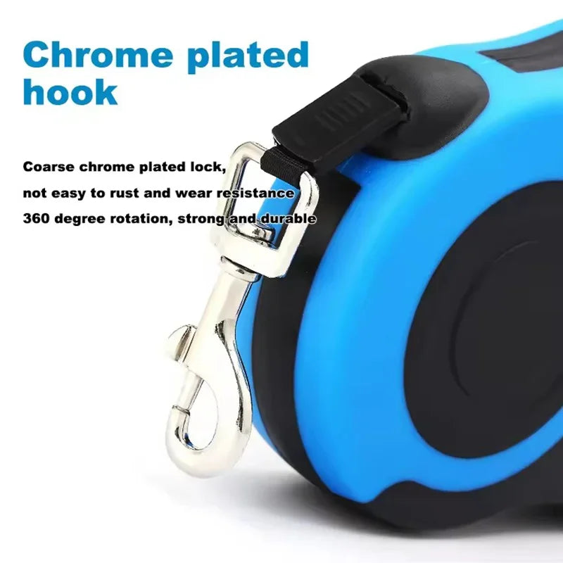 B 3m 5m Dog Leash Strong Nylon Puppy Lead For Small Medium Large Dogs Cats Automatic Retractable Durable Yorkshire Pet Supplies Qme