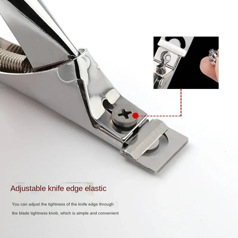 3 Colors U Word Cutting Nail Art Clippers French False Nail Tips Edge Cutters Stainless Steel Trimmers DIY Manicure Tool Qme
