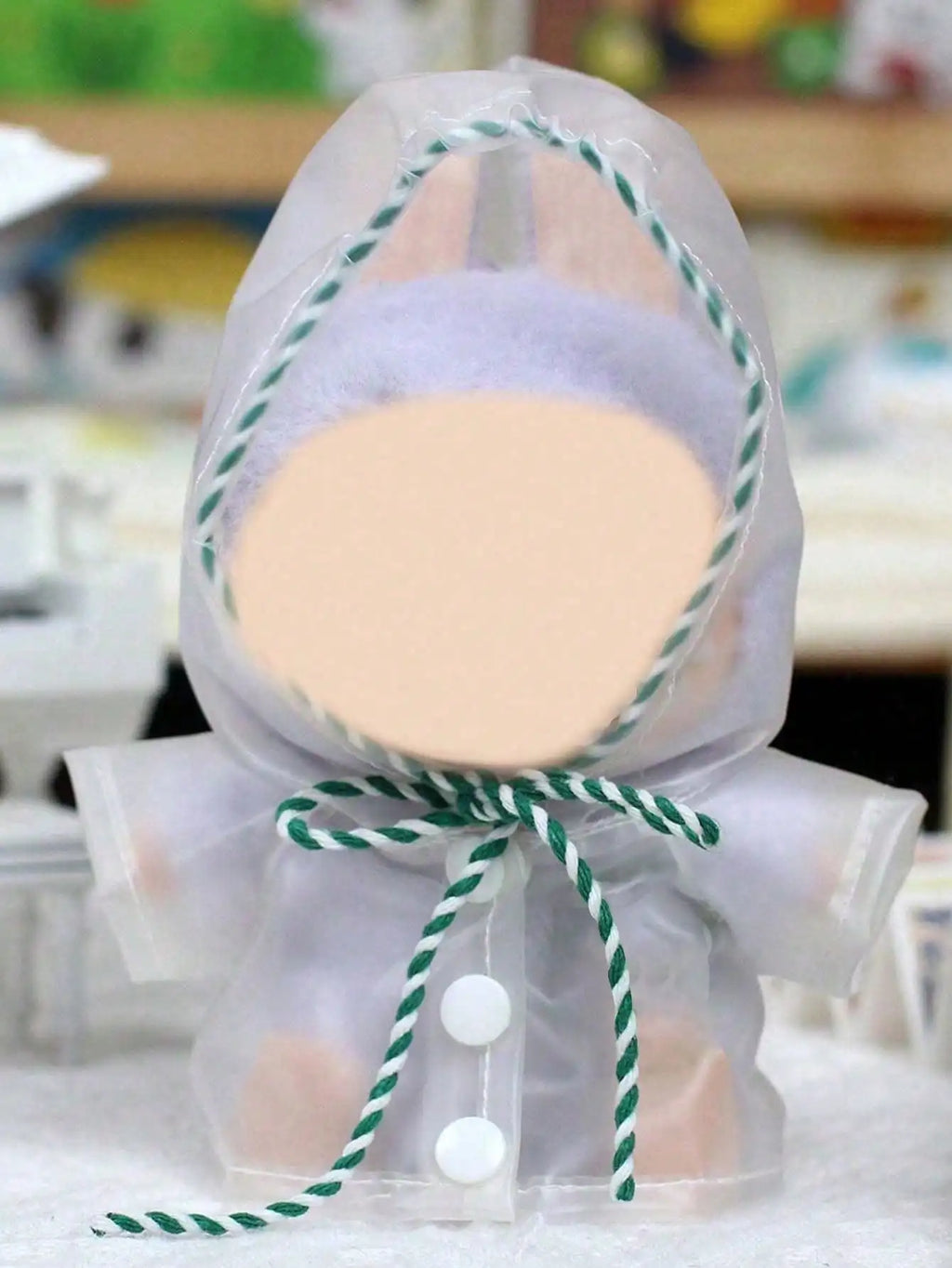 Labubu Raincoat Outfit Waterproof Cape Boots 6 69' Fashion Dolls Qme