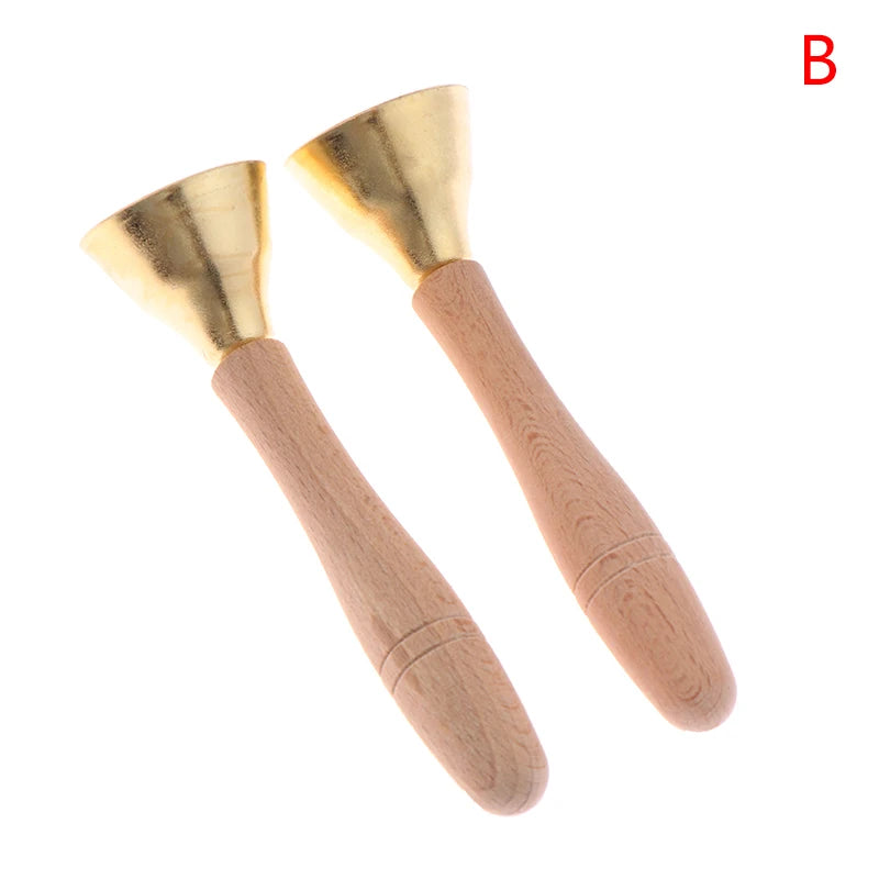 1Pair Children Musical Instrument Toy Bells Strings Handles Qme B