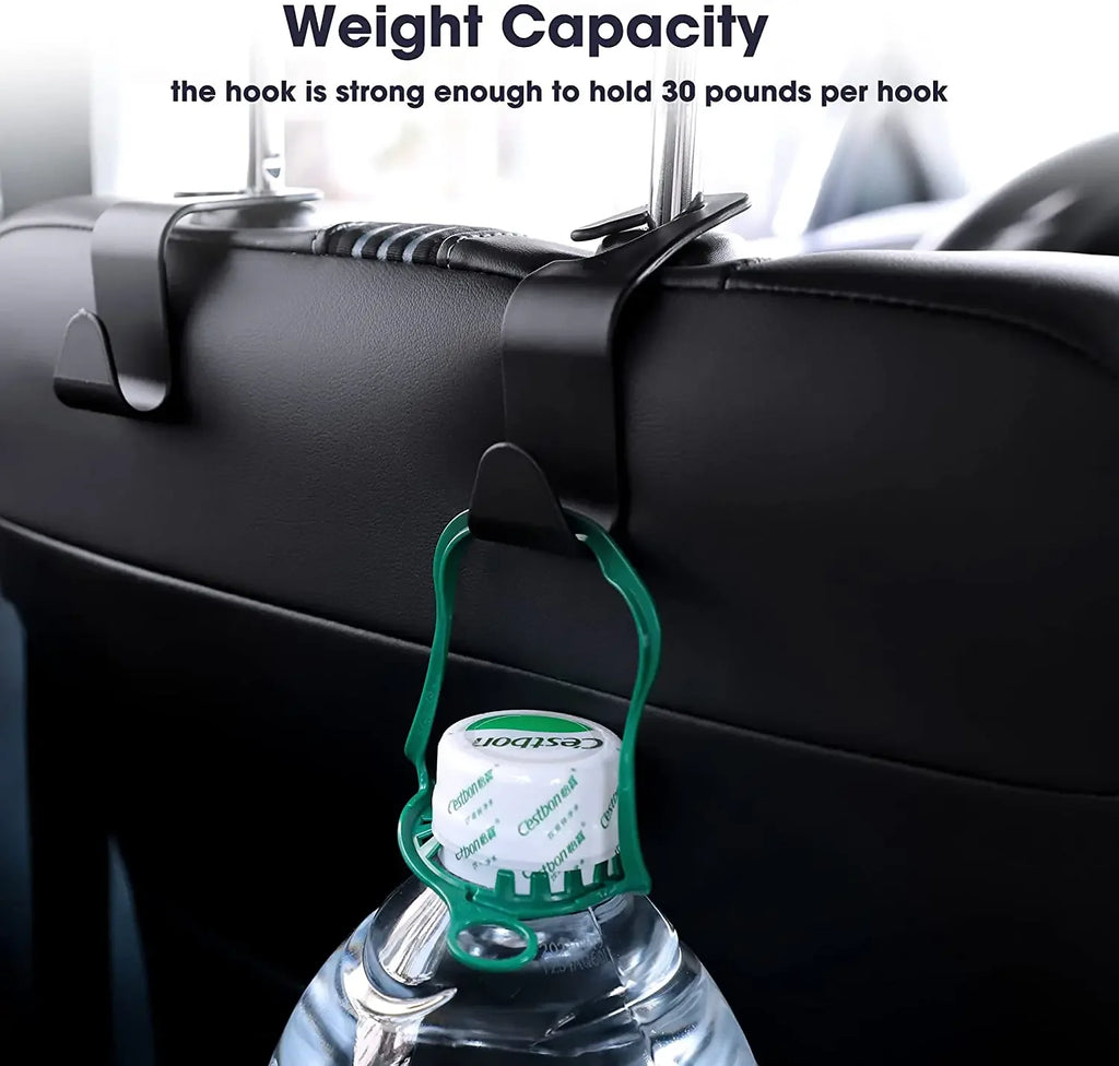 4/2/1Pack Hooks for Bags Car Clips Front Seat Headrest Organizer Holder Auto Fastener Hangers Car Storage Interior Accessories Qme