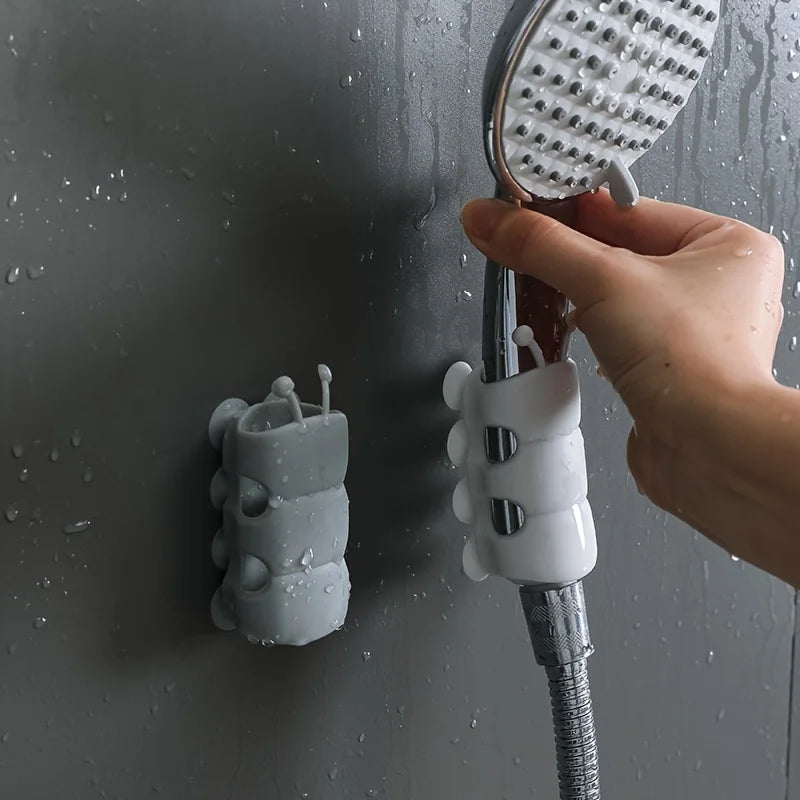 1 Showerhead Holder Non Perforated Suction Cup Bathroom Toilet Qme