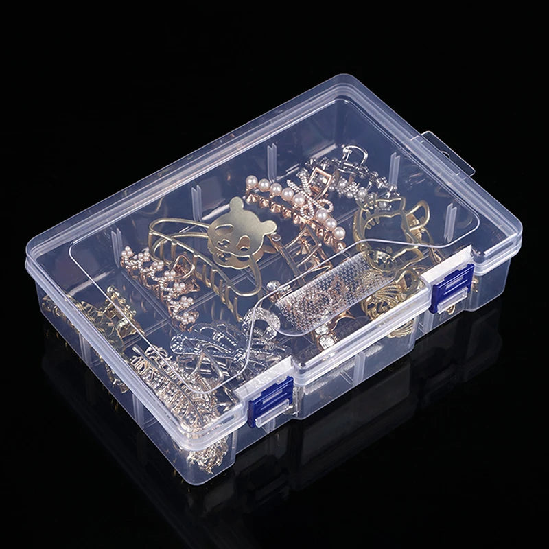 Bead Pills Organizer Nail Art Tip Case Container Transparent Plastic Qme