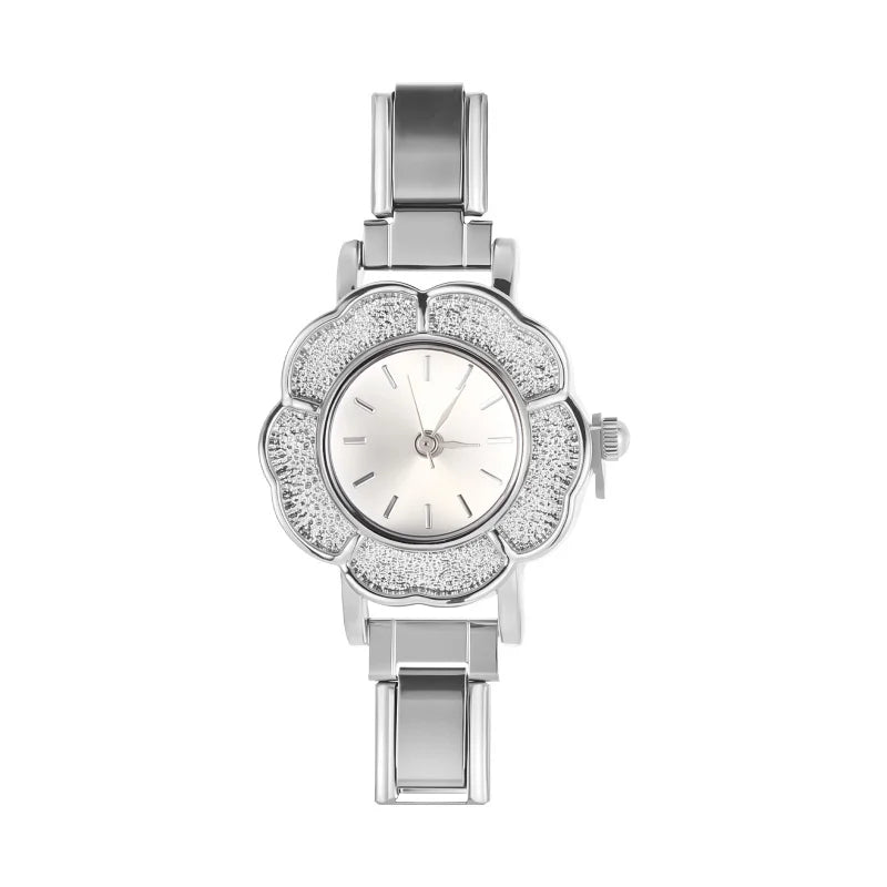 Wholesale Fashion Women's Mens Stainless Steel Round Hexagon Flower