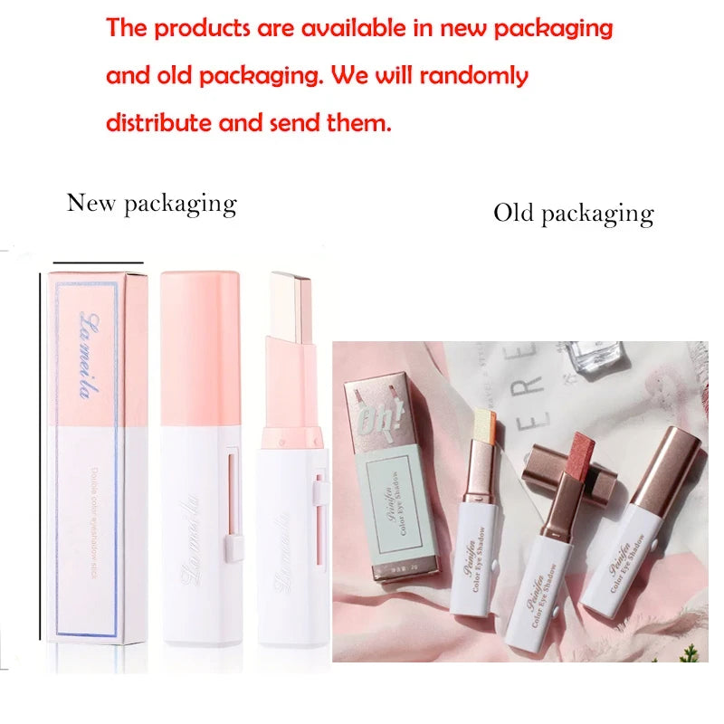 Two Color Gradient Eye Shadow Stick Three Dimensional Natural Without Taking Off Makeup Qme