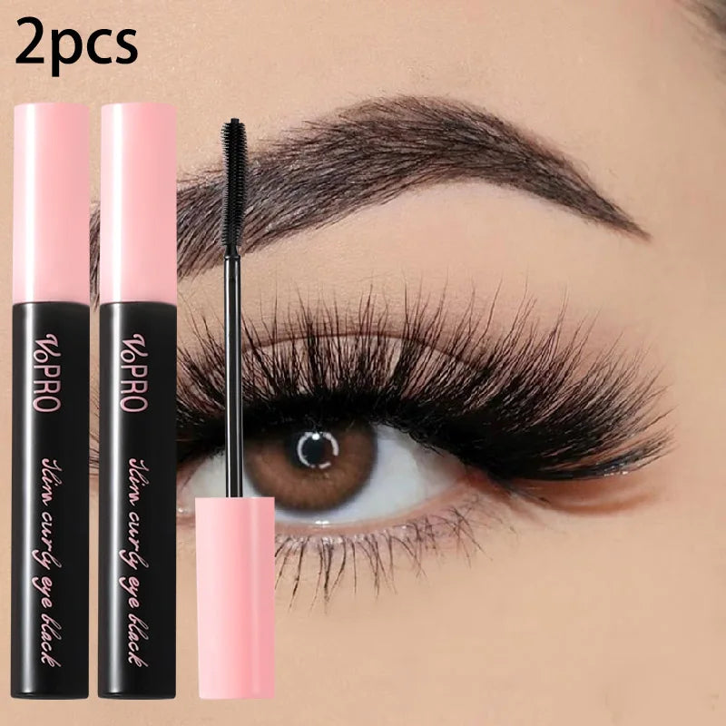 1PC/2PCS Long Lasting Waterproof Mascara,Volumizing & Lengthening,Defining,Curling,Fast Drying,Smudge Proof,Eye Makeup Qme 01-01-2pcs