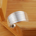 925 Sterling Silver Multi-line Rings For Women adjustable Fashion Wedding Engagement Party Gifts Charm Jewelry high quality Qme resizable