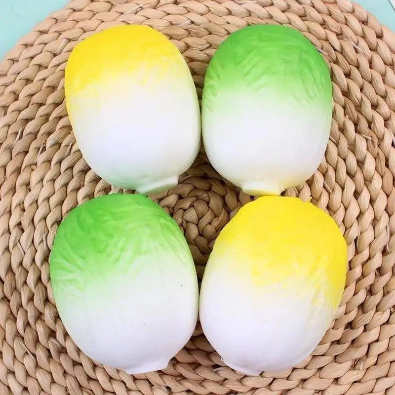 Cabbage Squishy Stress Relief Toy Soft Squeeze Sensory Realistic Qme