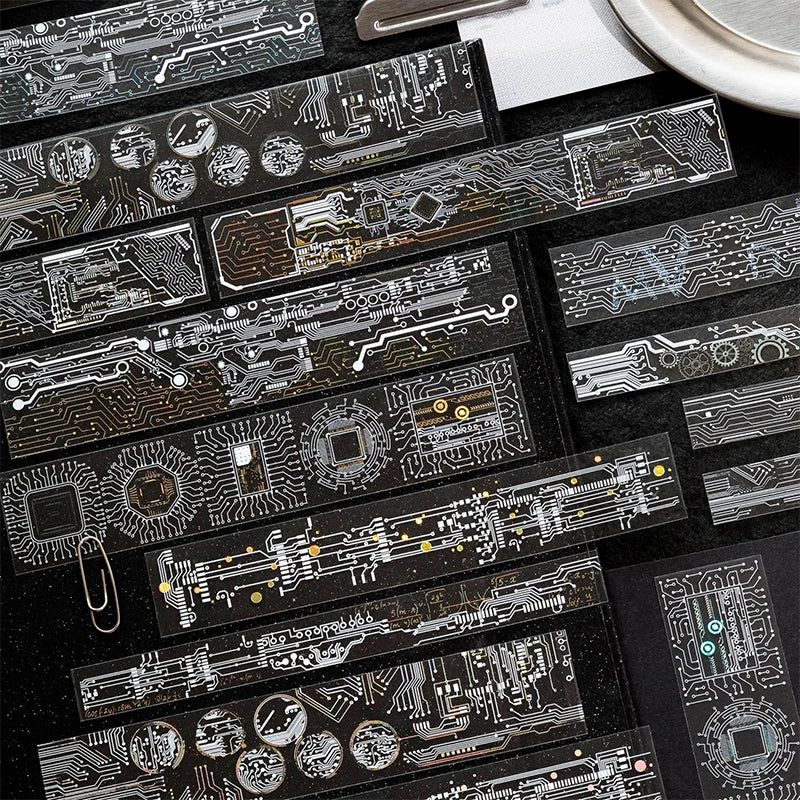 Dreamy Starry Galaxy Long Sticker Pack, Healing High-Value Creative Material, Perfect for Collage & Gift Wrapping Qme