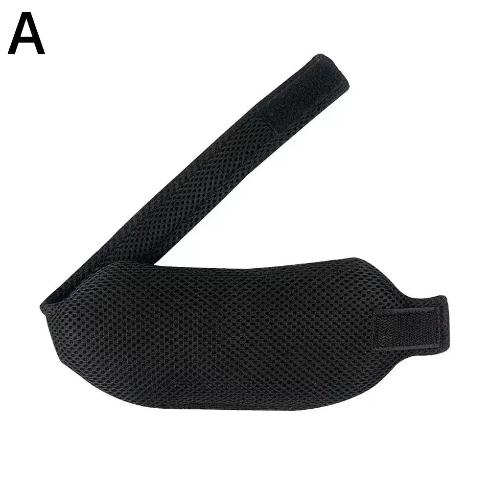 Neck Strap Stop Snoring Sleep Brace Anti Belt Chin Apnea Jaw Solution Qme Black