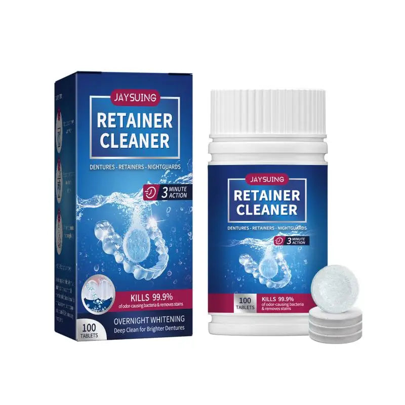 Multipack Denture Cleaning Tablets Teeth Brightening Freshen Breath Qme