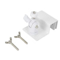 1 Pcs Roof Gutter Special Bracket Solar Panel Bracket Weatherproof Gutter Mount Bracket With Screw For Security Cameras Qme White