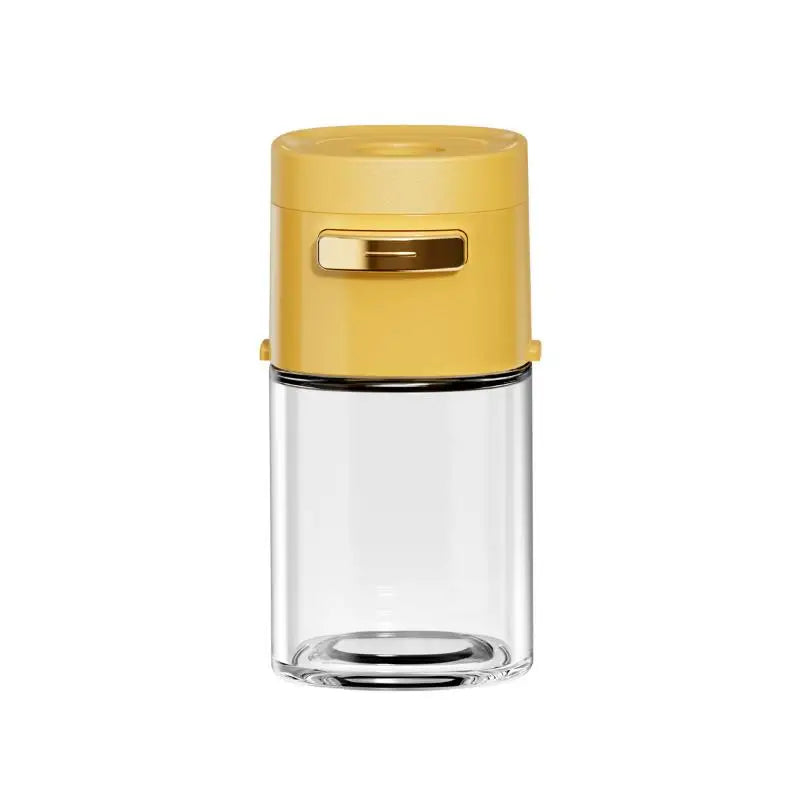 CC11180ml Glass Quantitative Seasoning Jar Press-type Salt Control Qme Yellow